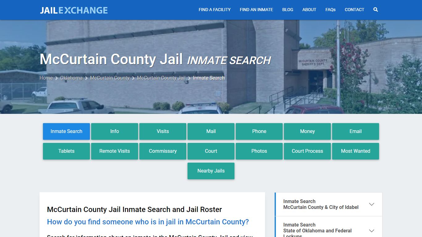 Inmate Search: Roster & Mugshots - McCurtain County Jail, OK